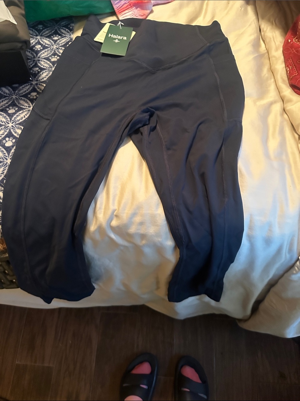 HALARA Navy High-Waist Performance Leggings